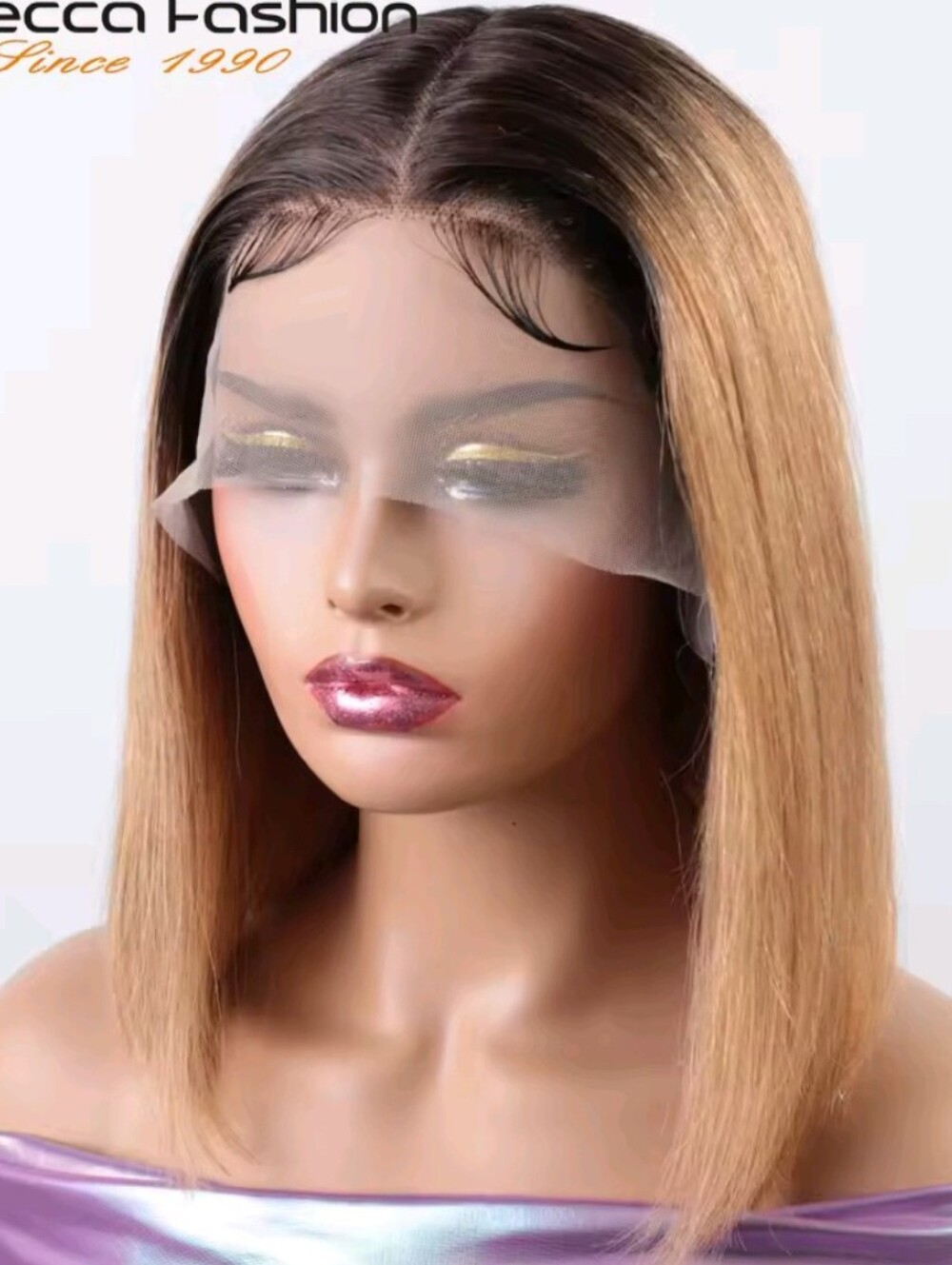 Women's 10" Inch Colored Honey Blonde Bob Lace Front Wig Human Hair Wig